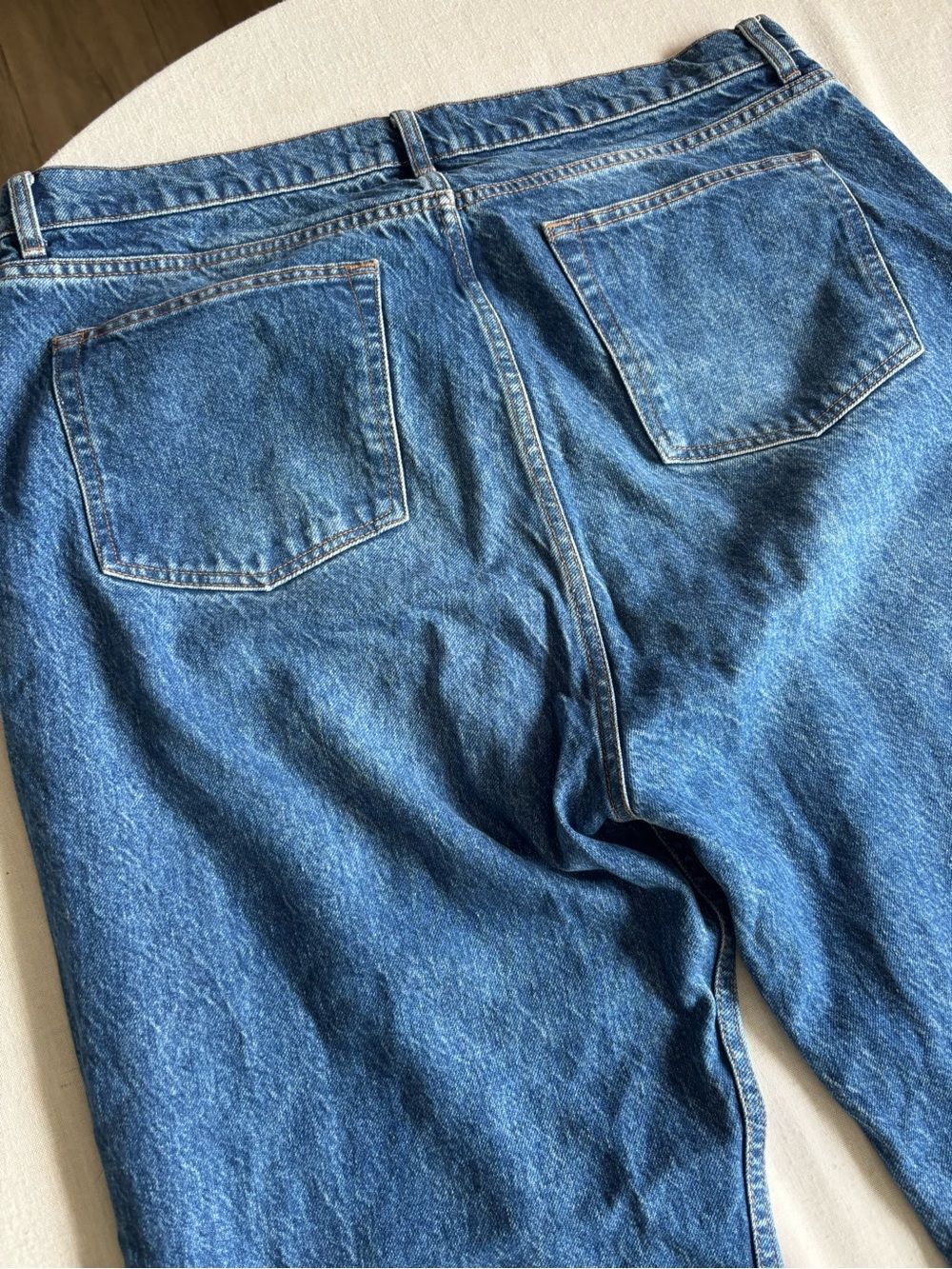 Reformation Abby High Rise Straight Leg Jeans Medium Wash Size 33 - Picture 8 of 12
